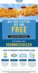 Second platter meal free at Long John Silvers via promo code NSMBOGO25 #longjohnsilvers