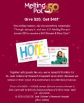 Donate $20 to get $40 dining card at Melting Pot restaurants #meltingpot Donate $20 to get $40 dining card at Melting Pot restaurants #meltingpot