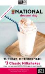$3 milkshakes today at Burger 21 #burger21 $3 milkshakes today at Burger 21 #burger21