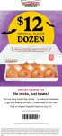 $12 dozen today at Krispy Kreme doughnuts #krispykreme