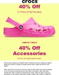 40% off 2+ pairs online at Crocs #crocs 40% off 2+ pairs online at Crocs #crocs