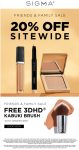 20% off everything + free brush on $50+ online at Sigma beauty #sigma 20% off everything + free brush on $50+ online at Sigma beauty #sigma
