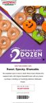 Second dozen = $2 at Krispy Kreme doughnuts, or online via promo code SCARYGOOD #krispykreme Second dozen = $2 at Krispy Kreme doughnuts, or online via promo code SCARYGOOD #krispykreme