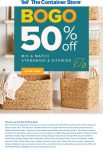 Second item 50% off today at The Container Store, ditto online #thecontainerstore Second item 50% off today at The Container Store, ditto online #thecontainerstore