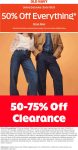 50% off everything & more online today at Old Navy #oldnavy 50% off everything & more online today at Old Navy #oldnavy