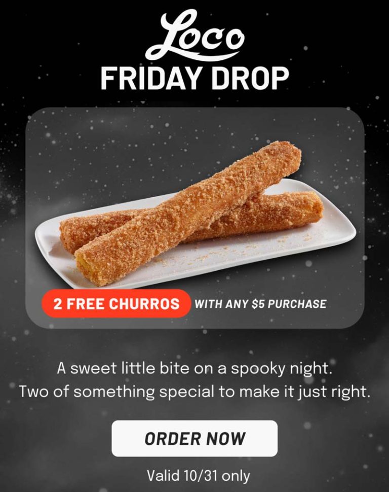 Free churros on $5 today at El Pollo Loco restaurants