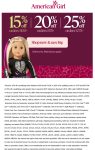 10-25% off $100+ online today at American Girl #americangirl 10-25% off $100+ online today at American Girl #americangirl