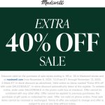 Extra 40% off sale items at Madewell, or online via promo code SALEONSALE #madewell Extra 40% off sale items at Madewell, or online via promo code SALEONSALE #madewell
