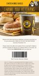 Free coffee for veterans today at Einstein Bros Bagels, or online via promo code FREECOFFEE #einsteinbrosbagels
