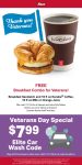 Free breakfast combo for veterans today at Kwik Trip gas stations #kwiktrip Free breakfast combo for veterans today at Kwik Trip gas stations #kwiktrip