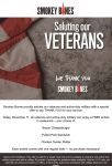 Active & veterans enjoy a free entree today at Smokey Bones #smokeybones Active & veterans enjoy a free entree today at Smokey Bones #smokeybones
