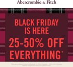 25-50% off everything at Abercrombie & Fitch, ditto online #abercrombiefitch 25-50% off everything at Abercrombie & Fitch, ditto online #abercrombiefitch