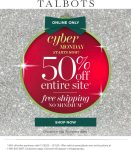 50% off everything + free shipping at Talbots #talbots 50% off everything + free shipping at Talbots #talbots