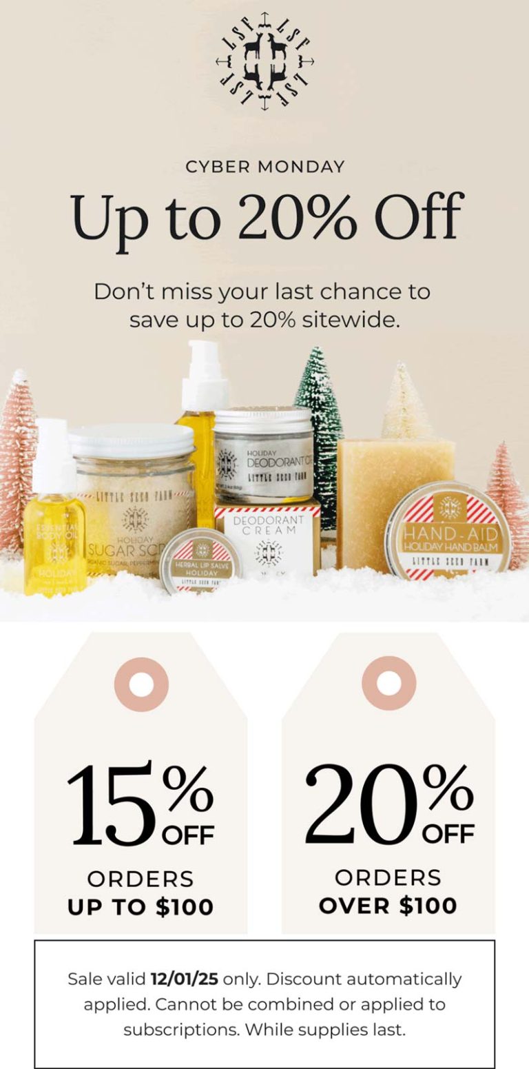 15-20% off today at Little Seed Farm