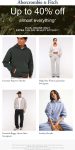 15-40% off everything at Abercrombie & Fitch #abercrombiefitch