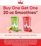 Second smoothie free today at Smoothie King #smoothieking