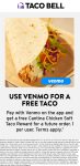 Free cantina chicken taco via venmo at Taco Bell #tacobell