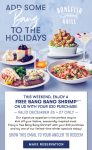 Free bang bang shrimp on $30 at Bonefish Grill restaurants #bonefishgrill Free bang bang shrimp on $30 at Bonefish Grill restaurants #bonefishgrill
