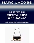 Extra 20% off sale items at Marc Jacobs #marcjacobs