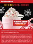 Free milkshake on $15 today at Smashburger restaurant #smashburger