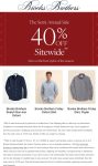 40% off at Brooks Brothers, ditto online #brooksbrothers 40% off at Brooks Brothers, ditto online #brooksbrothers