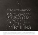 Extra 20% off everything & more at RH Outlet #rhoutlet Extra 20% off everything & more at RH Outlet #rhoutlet