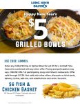 $5 grilled bowls online at Long John Silvers restaurants via promo code GIMME5 #longjohnsilvers