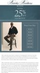 Extra 25% off clearance items at Brooks Brothers, ditto online #brooksbrothers
