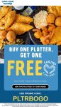 Second platter meal free at Long John Silvers via promo code PLTRBOGO #longjohnsilvers