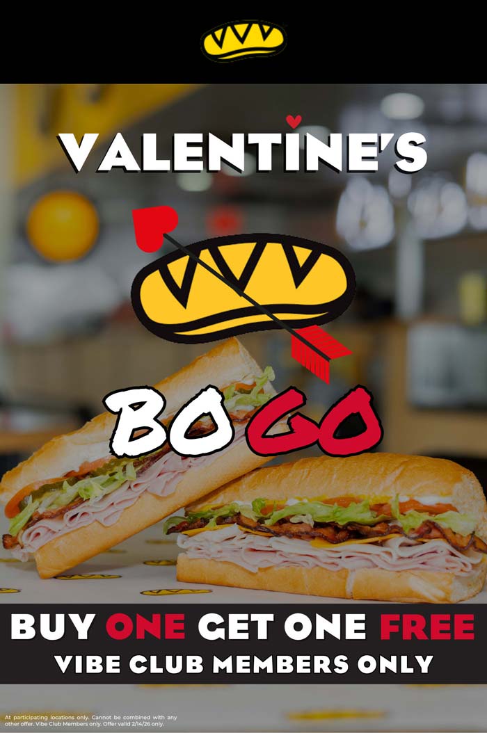Second sandwich free today at Which Wich