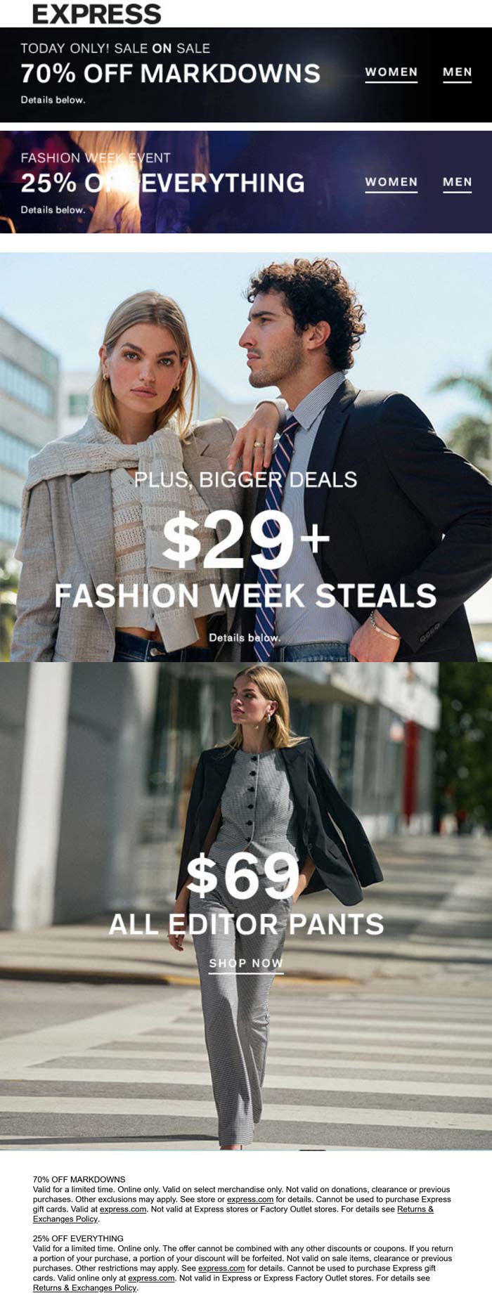 25% off everything & more at Express