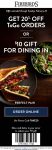20% off takeout orders at Firebirds restaurants via promo code TAKE20 #firebirds 20% off takeout orders at Firebirds restaurants via promo code TAKE20 #firebirds