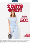 50% off pants today at Old Navy, ditto online #oldnavy