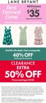 40% off clothing & 50% off clearance at Lane Bryant #lanebryant