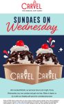 Second sundae free today at Carvel ice cream #carvel