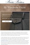 40% off 2+ dress pants at Brooks Brothers, ditto online #brooksbrothers