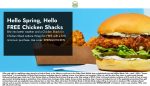 Free chicken sandwich on $10 at Shake Shack via promo code SPRINGCHICKEN #shakeshack