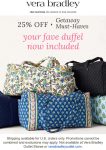25% off duffel bags at Vera Bradley #verabradley