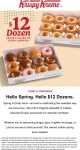 $12 dozens at Krispy Kreme doughnuts #krispykreme