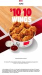 $1 chicken wings at KFC #kfc $1 chicken wings at KFC #kfc