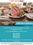 $10-$40 off $75+ at Honeybaked Ham restaurants via promo code EASTER26 #honeybakedham