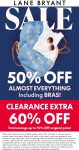 50-60% off everything at Lane Bryant #lanebryant