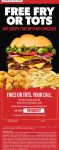 Free fries or tots with your order at Smashburger restaurants via promo code FRYORTOT #smashburger