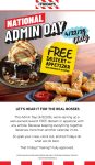 Free appetizer with your entree today at TGI Fridays #tgifridays