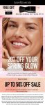 20% off + free brush spf on $65+ at bareMinerals #bareminerals