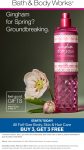 6-for-3 on body & skin care at Bath & Body Works, ditto online #bathbodyworks