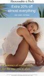 20% off at Abercrombie & Fitch via promo code EXTRA20 #abercrombiefitch
