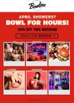 25% off bowling this weekend at Bowlero via promo code MAYPLAY #bowlero