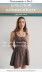 20% off $125 at Abercrombie & Fitch via promo code AF20 #abercrombiefitch