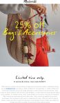 25% off bags & accessories at Madewell, or online via promo code SUNNY #madewell